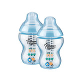 Tommee Tippee Blue 2PK Closer To Nature Tinted Bottle 39706