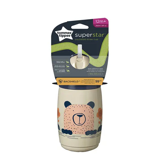 Tommee Tippee INS Straw 266mlAL IL grey tt-447824