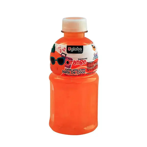 Uglobe Flavor Orange Juice With Chew Nata De Coco 320ml