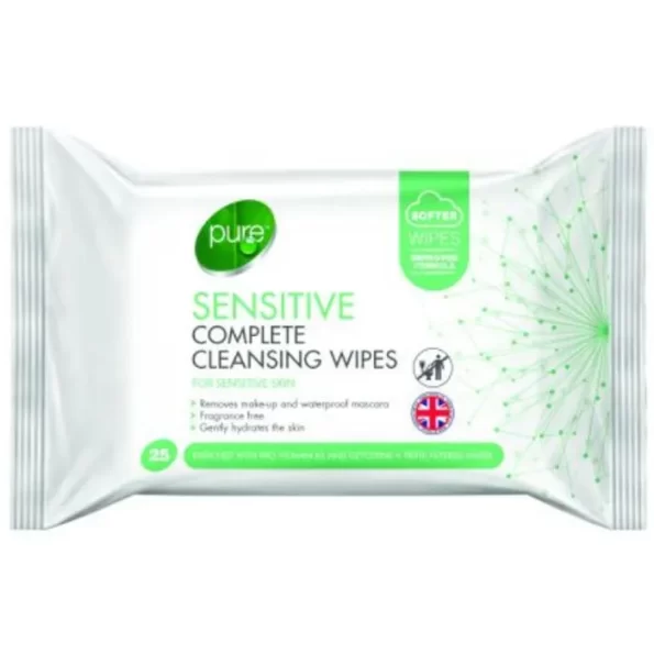 Pure Sensitive Complete Cleansing Wipes 25s